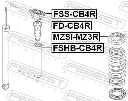 Amortiguadores FEBEST ref. FD-CB4R