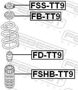Amortiguadores FEBEST ref. FD-TT9