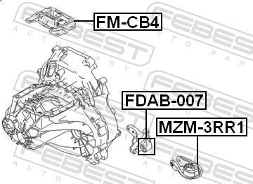 Suspension, boîte automatique FEBEST ref. FDAB-007