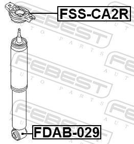 Douille, amortisseur FEBEST ref. FDAB-029
