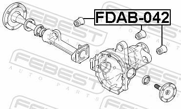 Silenciador, diferencial FEBEST ref. FDAB-042