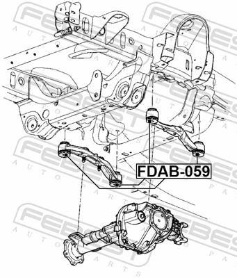 Suspension, Différentiel FEBEST ref. FDAB-059