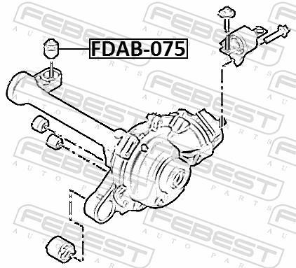 Cojinetes, diferencial FEBEST ref. FDAB-075