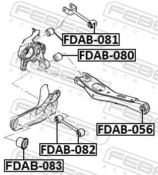 Suspensão, braço oscilante FEBEST ref. FDAB-082