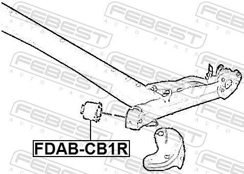 Suspension, corps de l'essieu FEBEST ref. FDAB-CB1R