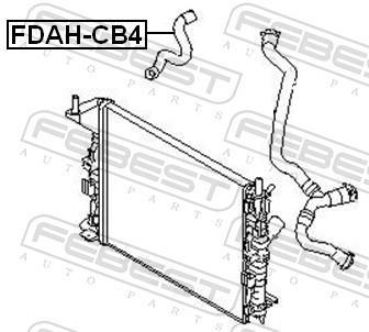 Tube de refroidissement FEBEST ref. FDAH-CB4