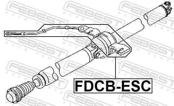 Rolamento do veio de transmissão FEBEST ref. FDCB-ESC