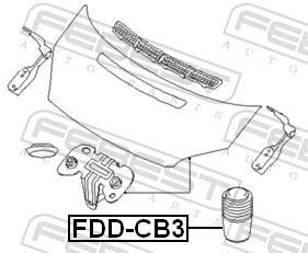 Amortiguador, capó del motor FEBEST ref. FDD-CB3