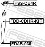 Amortisseurs FEBEST ref. FDD-CDHR-KIT