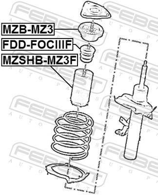 Amortisseurs FEBEST  ref. FDD-FOCIIIF