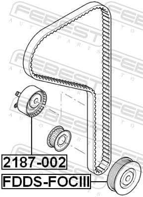 Poulie damper (Poulie de vilebrequin) FEBEST FDDS-FOCIII