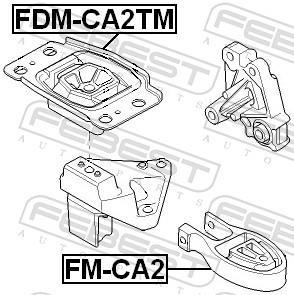 Soporte, motor FEBEST ref. FDM-CA2TM