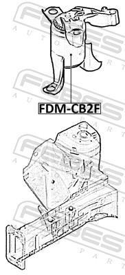 Support moteur (Silent bloc moteur) FEBEST ref. FDM-CB2F