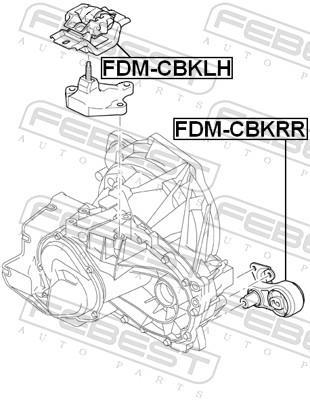 Support moteur (Silent bloc moteur) FEBEST ref. FDM-CBKRR