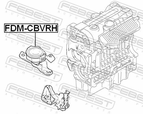 Support moteur (Silent bloc moteur) FEBEST FDM-CBVRH