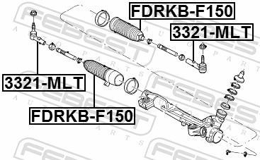 Joint-soufflet, direction FEBEST ref. FDRKB-F150