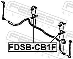 Suspension, stabilisateur FEBEST ref. FDSB-CB1F