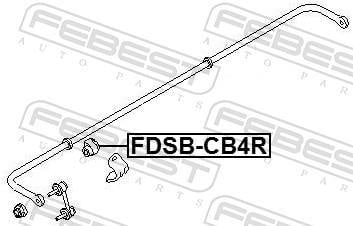 Suspension, stabilisateur FEBEST ref. FDSB-CB4R