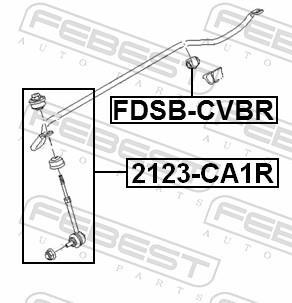 Suspension, stabilisateur FEBEST ref. FDSB-CBVR