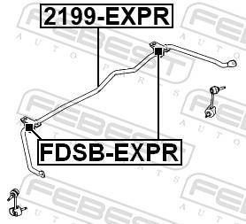 Suspension, stabilisateur FEBEST ref. FDSB-EXPR
