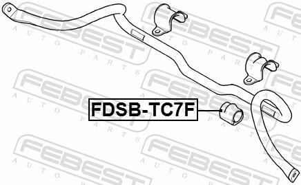Suspension, stabilisateur FEBEST ref. FDSB-TC7F