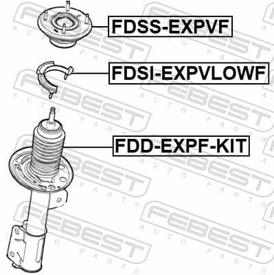 Caja de muelle FEBEST ref. FDSI-EXPVLOWF