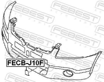 Capuchon, crochet de remorquage FEBEST ref. FECB-J10F