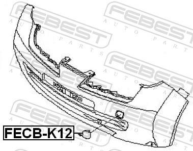 Capuchon, crochet de remorquage FEBEST ref. FECB-K12