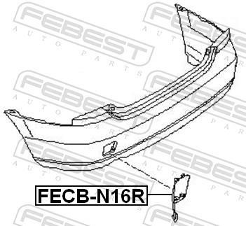 Capuchon, crochet de remorquage FEBEST ref. FECB-N16R