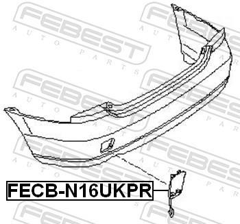 Capuchon, crochet de remorquage FEBEST ref. FECB-N16UKPR