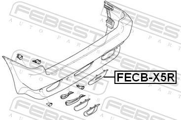 Capuchon, crochet de remorquage FEBEST ref. FECB-X5R