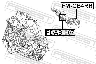Support moteur (Silent bloc moteur) FEBEST ref. FM-CB4RR