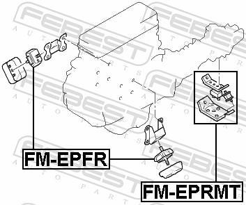 Support moteur (Silent bloc moteur) FEBEST ref. FM-EPRMT