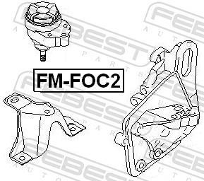 Support moteur (Silent bloc moteur) FEBEST FM-FOC2