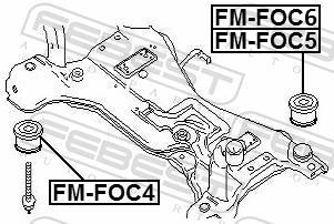 Suporte do motor FEBEST ref. FM-FOC4