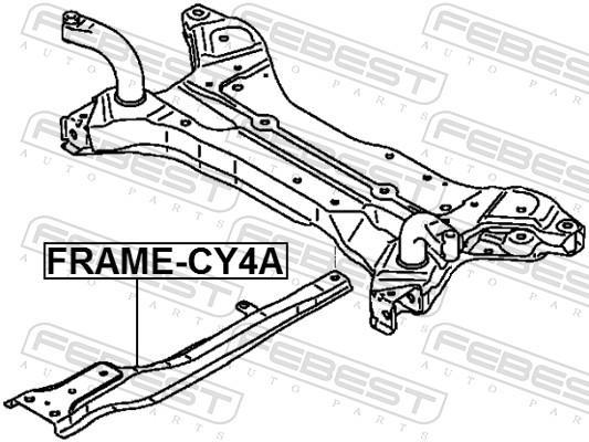 Corps de l'essieu FEBEST ref. FRAME-CY4A