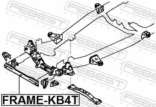 Corpo do eixo FEBEST ref. FRAME-KB4T