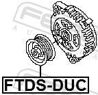 Poulie, alternateur (Poulie débrayable d'alternateur) FEBEST ref. FTDS-DUC
