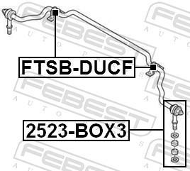Suspension, stabilisateur FEBEST ref. FTSB-DUCF