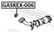 Junta, colector de escape FEBEST ref. GASKEX-006