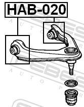 Silentblock de Suspensión FEBEST ref. HAB-020