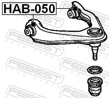 Silent bloc de suspension FEBEST ref. HAB-050