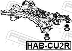 Suspension, corps de l'essieu FEBEST ref. HAB-CU2R