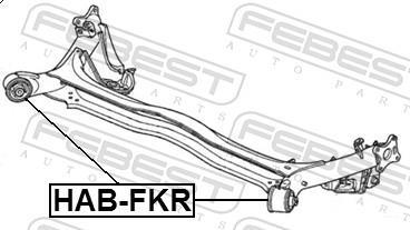 Suspension, corps de l'essieu FEBEST ref. HAB-FKR