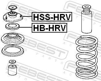 Rolamento copo de suspensão FEBEST ref. HB-HRV
