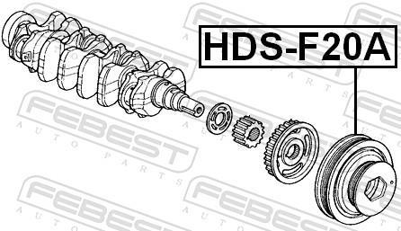 Polea, cigüeñal FEBEST ref. HDS-F20A