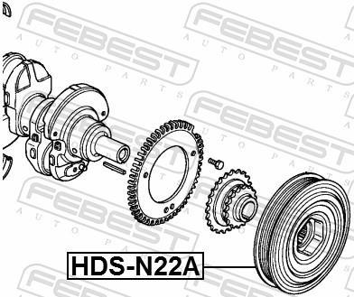Polia do amortecedor FEBEST ref. HDS-N22A