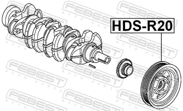 Polia do amortecedor FEBEST ref. HDS-R20