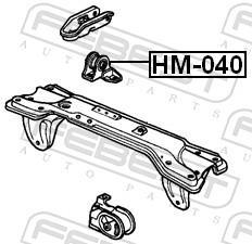 Support moteur (Silent bloc moteur) FEBEST ref. HM-040