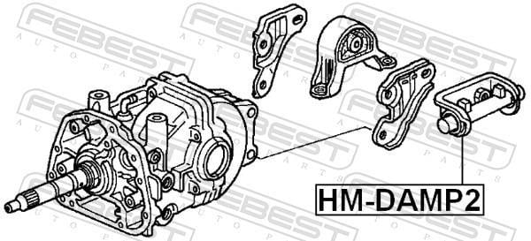 Suspension, Différentiel FEBEST ref. HM-DAMP2